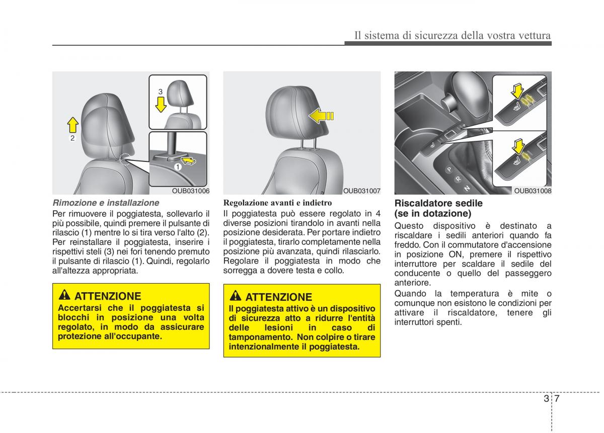 KIA Rio Pride UB manuale del proprietario / page 23