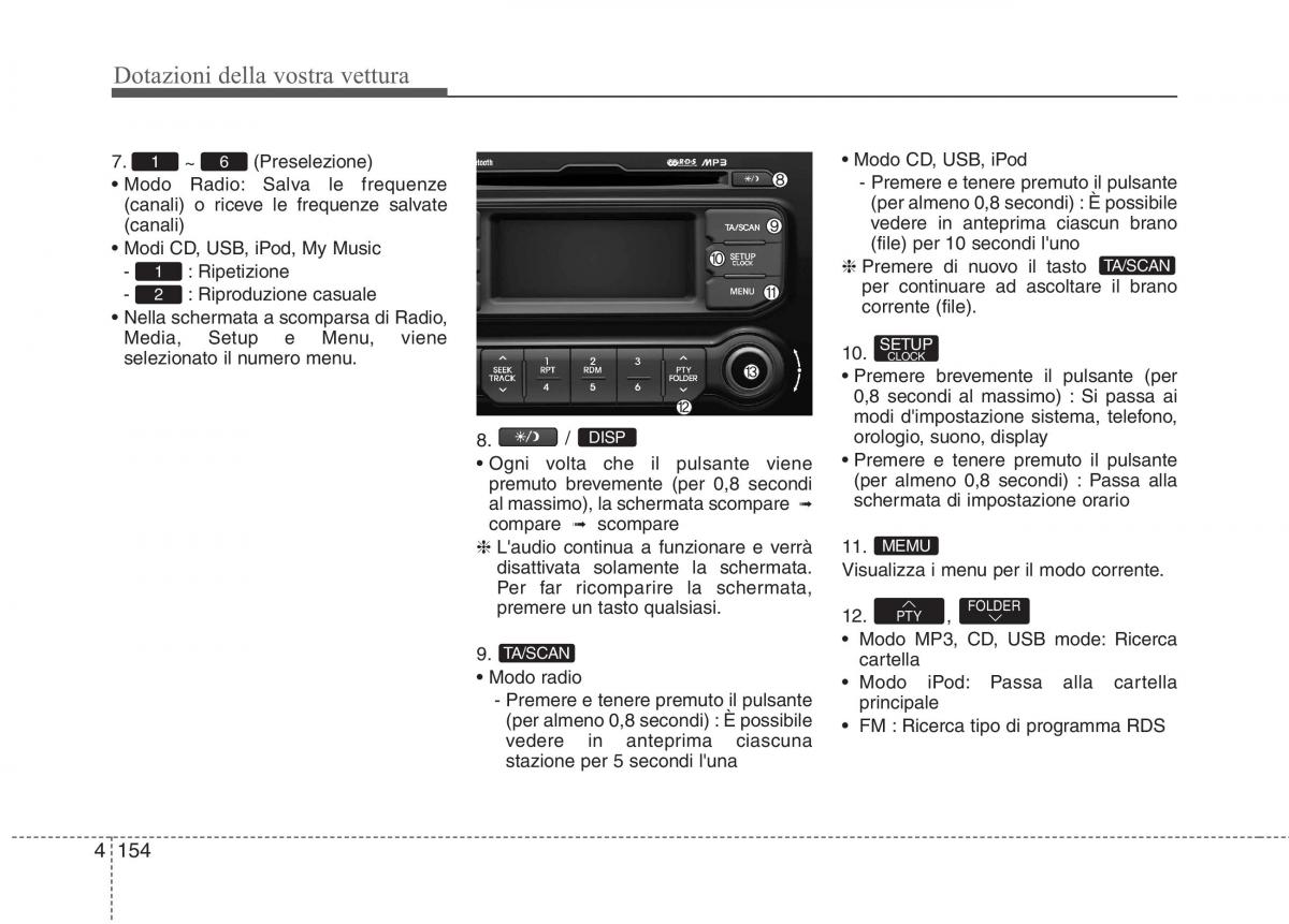 KIA Rio Pride UB manuale del proprietario / page 234