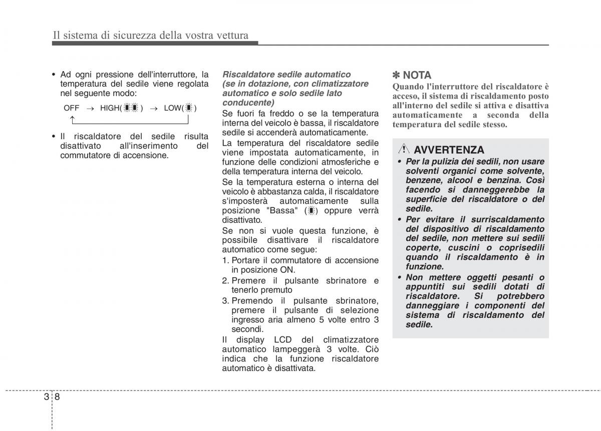 KIA Rio Pride UB manuale del proprietario / page 24