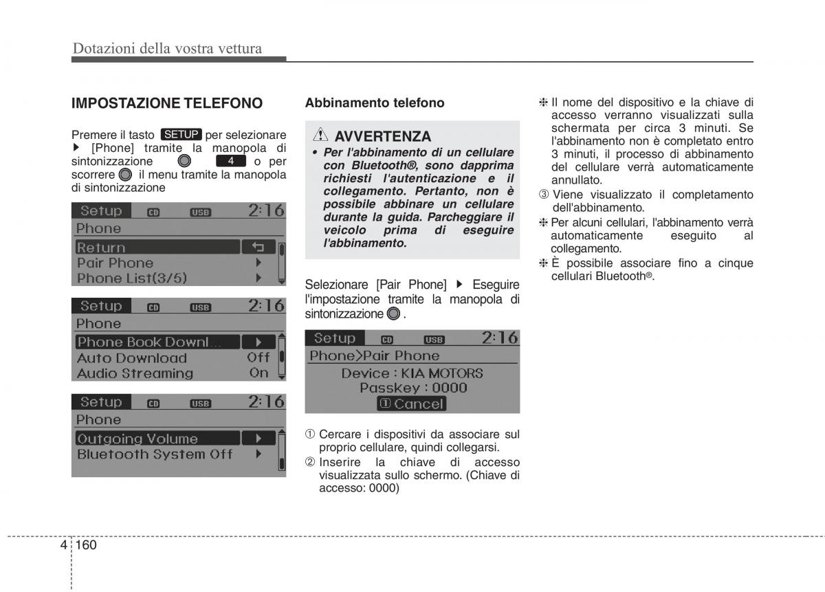 KIA Rio Pride UB manuale del proprietario / page 240