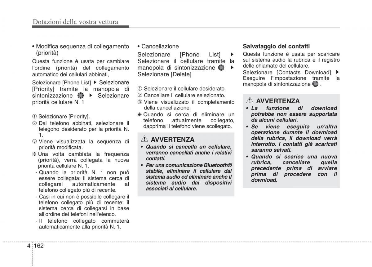 KIA Rio Pride UB manuale del proprietario / page 242