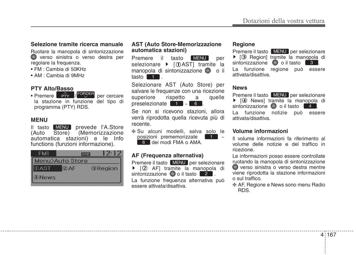 KIA Rio Pride UB manuale del proprietario / page 247