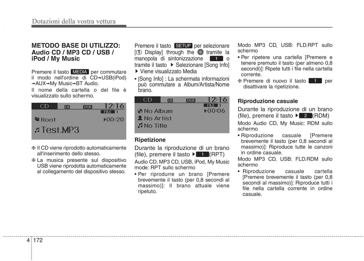 KIA Rio Pride UB manuale del proprietario / page 252