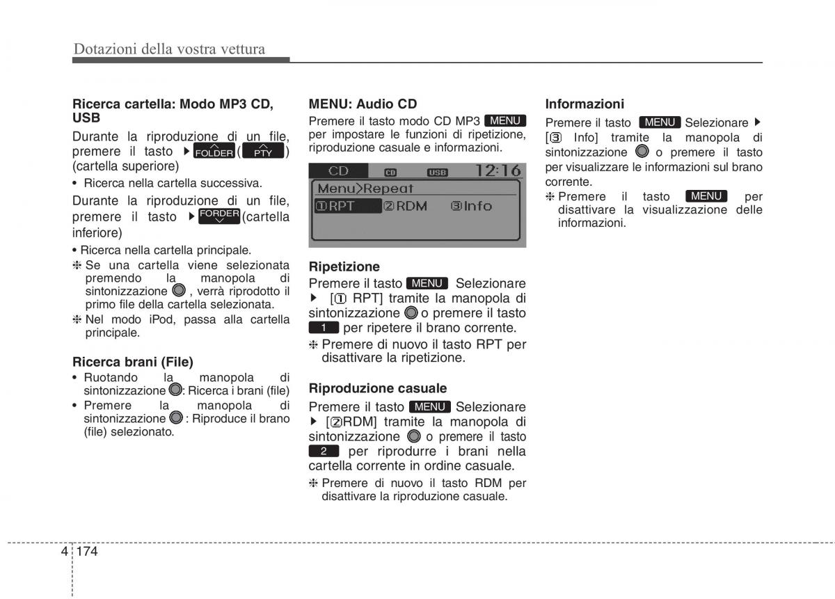 KIA Rio Pride UB manuale del proprietario / page 254