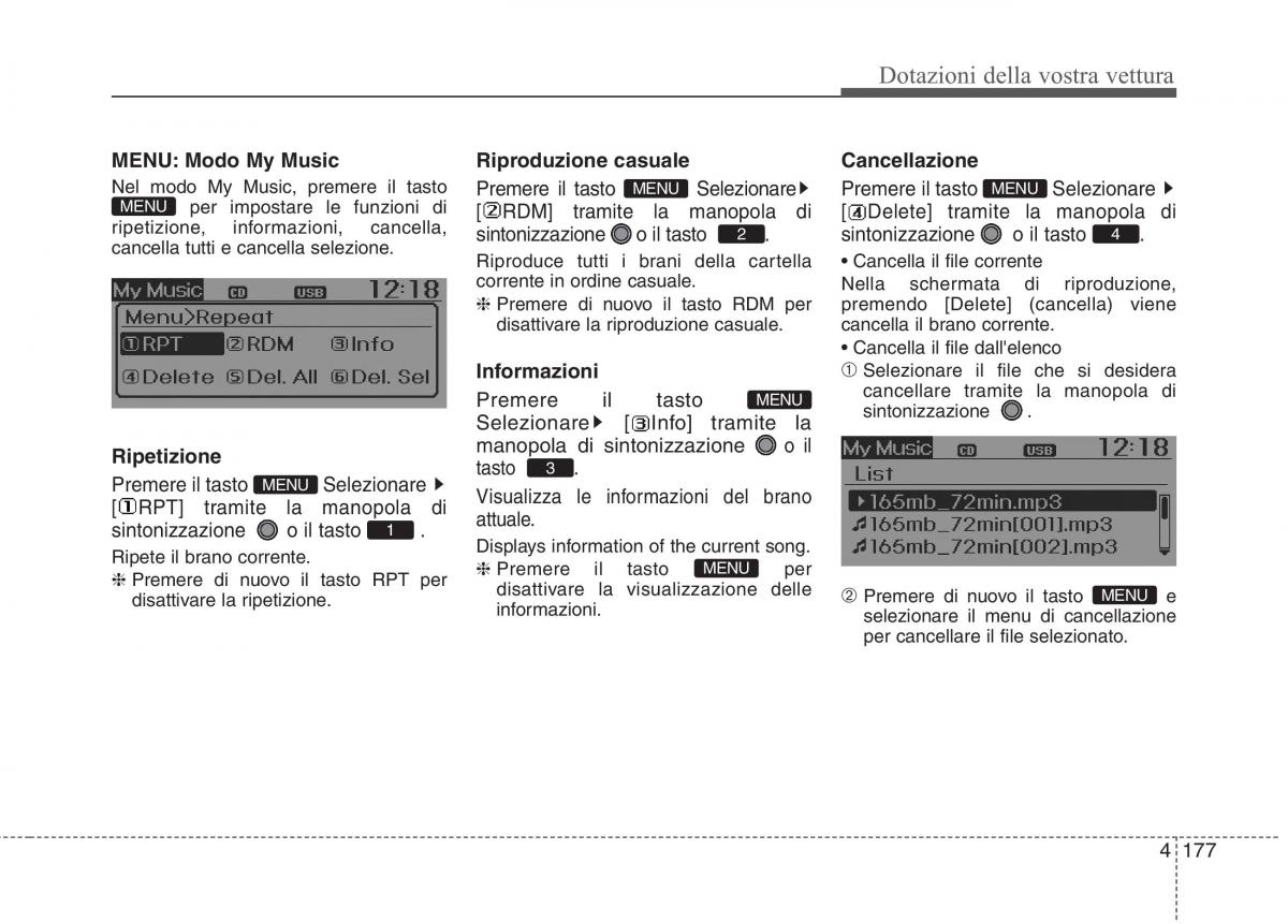 KIA Rio Pride UB manuale del proprietario / page 257