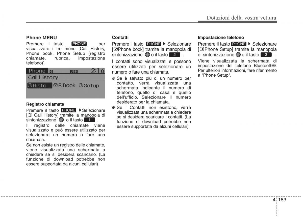 KIA Rio Pride UB manuale del proprietario / page 263