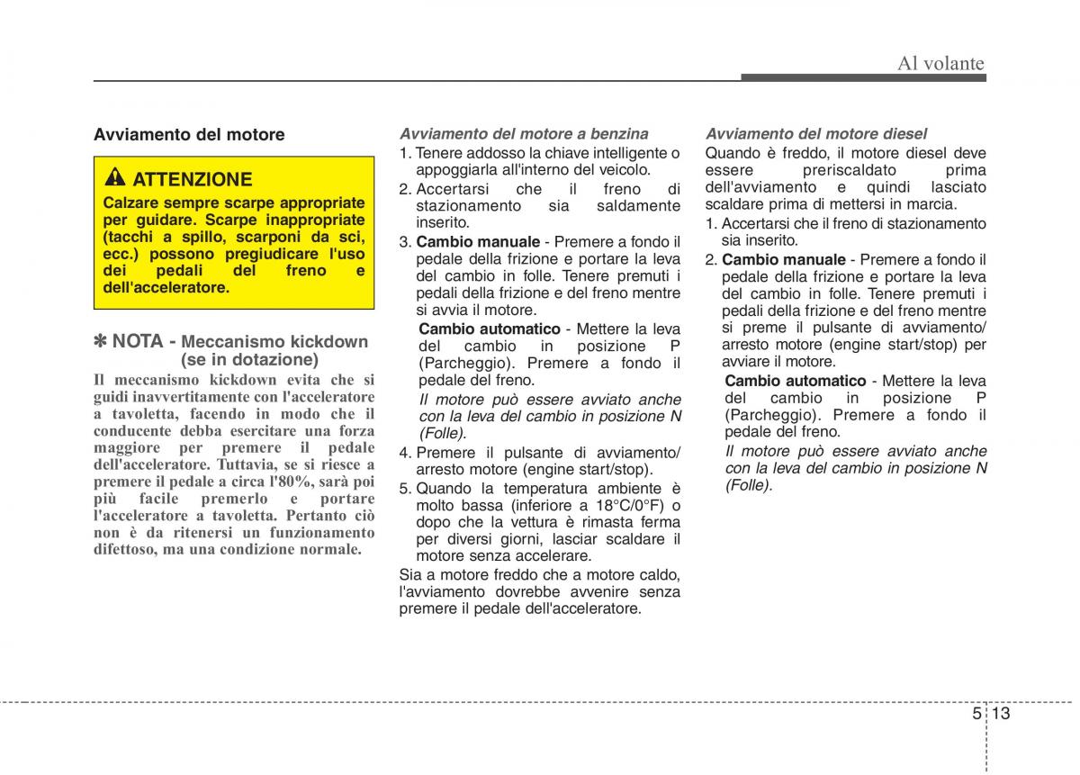 KIA Rio Pride UB manuale del proprietario / page 276