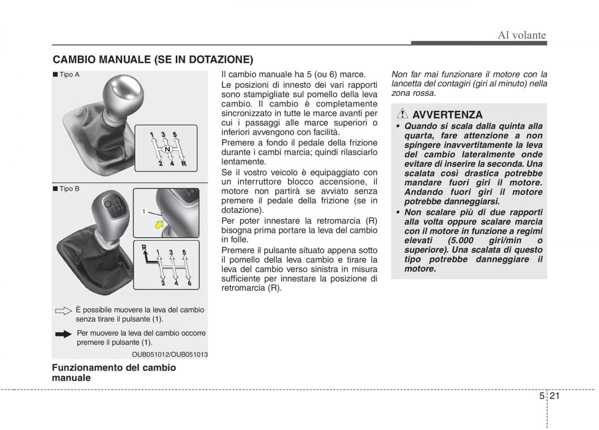 KIA Rio Pride UB manuale del proprietario / page 284