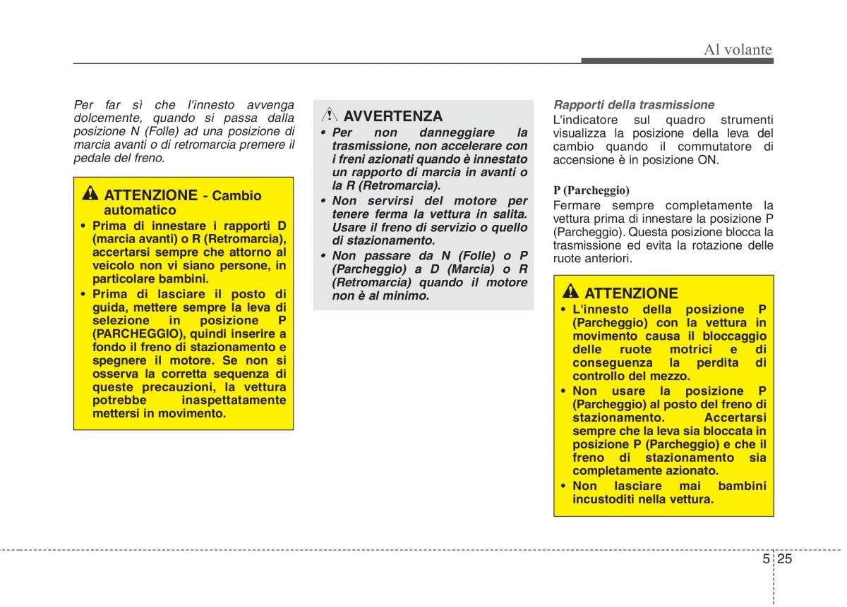 KIA Rio Pride UB manuale del proprietario / page 288