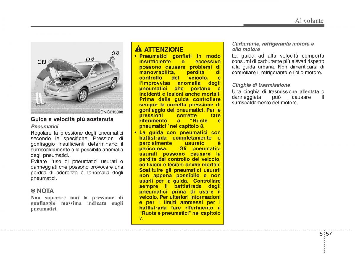 KIA Rio Pride UB manuale del proprietario / page 320