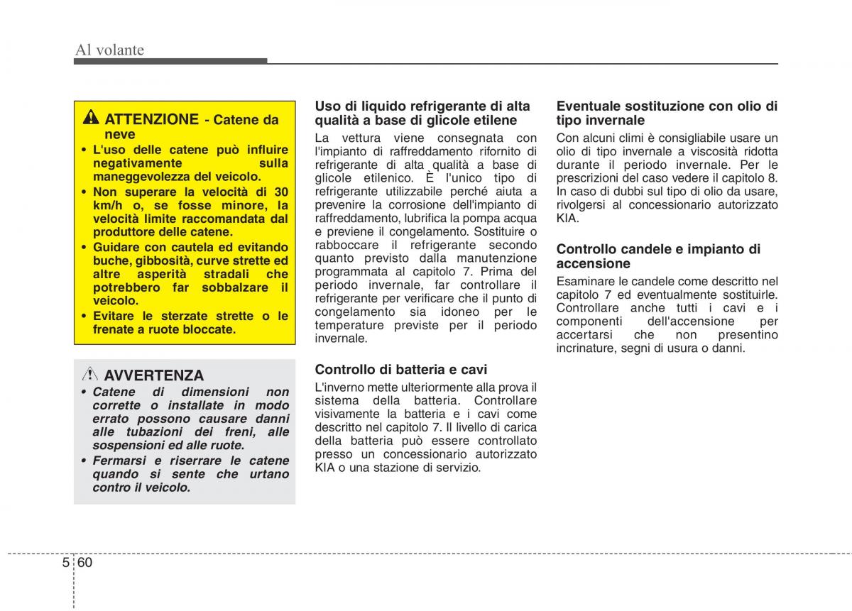 KIA Rio Pride UB manuale del proprietario / page 323