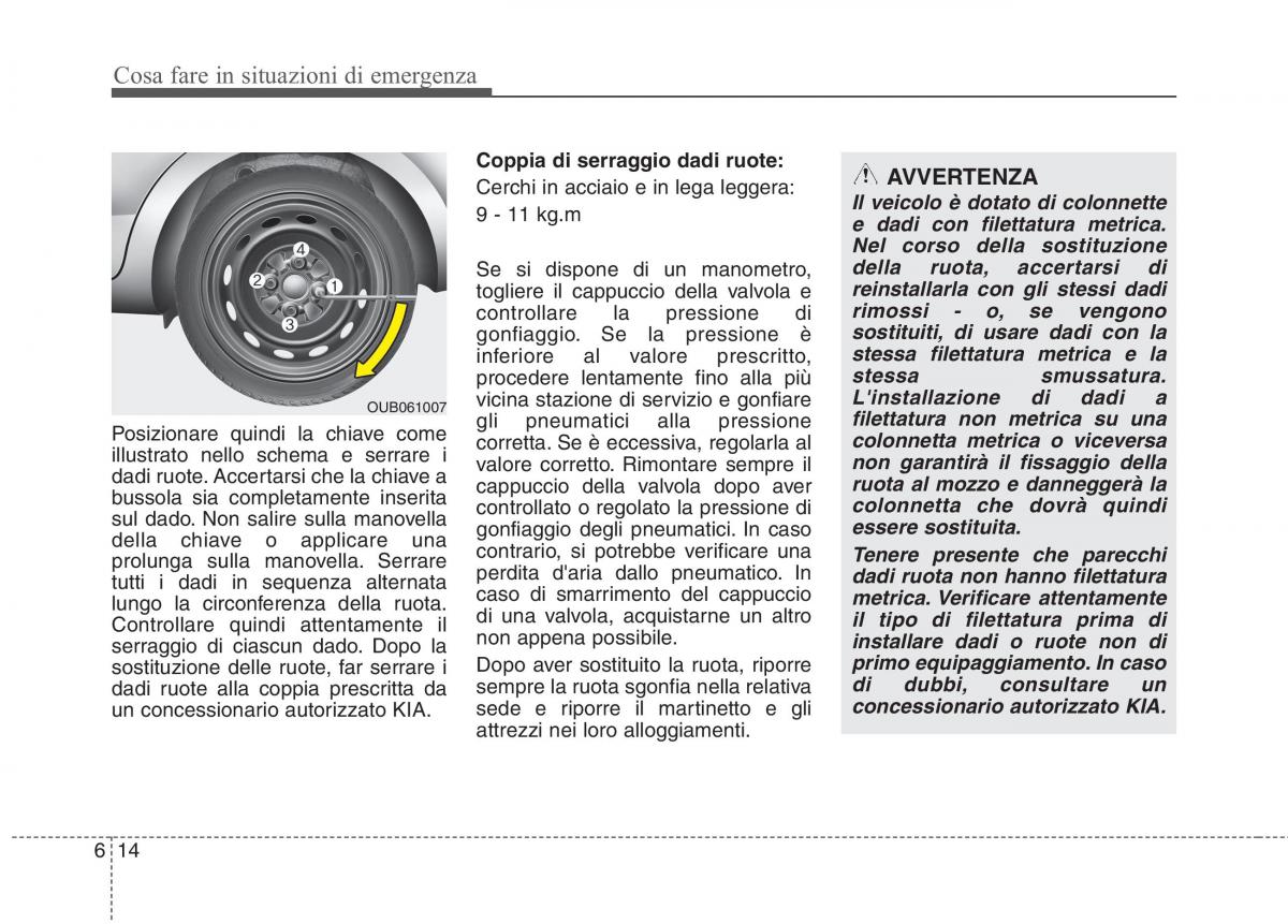 KIA Rio Pride UB manuale del proprietario / page 349