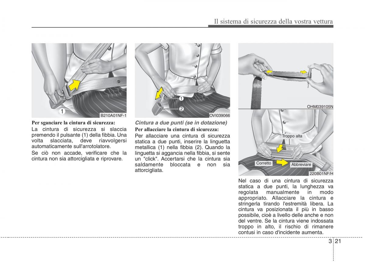 KIA Rio Pride UB manuale del proprietario / page 37