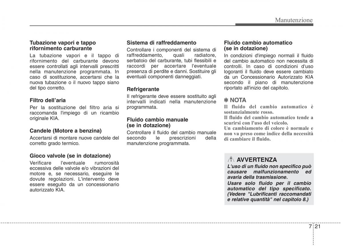 KIA Rio Pride UB manuale del proprietario / page 388