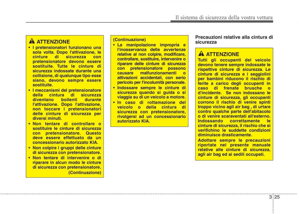 KIA Rio Pride UB manuale del proprietario / page 41