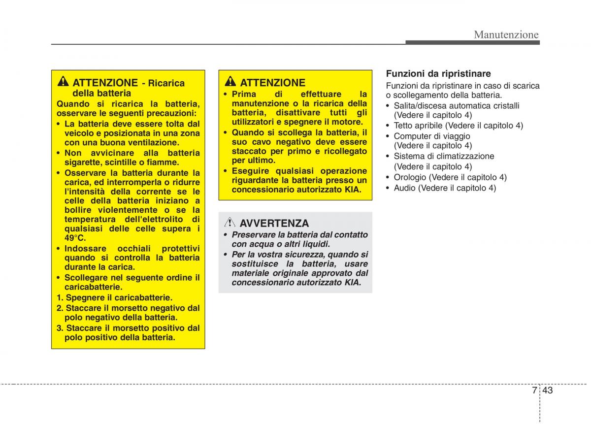 KIA Rio Pride UB manuale del proprietario / page 410