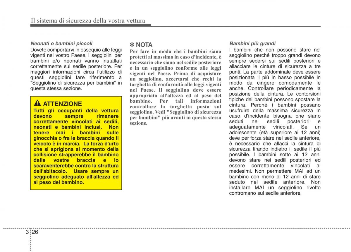 KIA Rio Pride UB manuale del proprietario / page 42