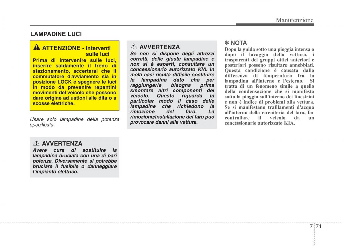 KIA Rio Pride UB manuale del proprietario / page 438