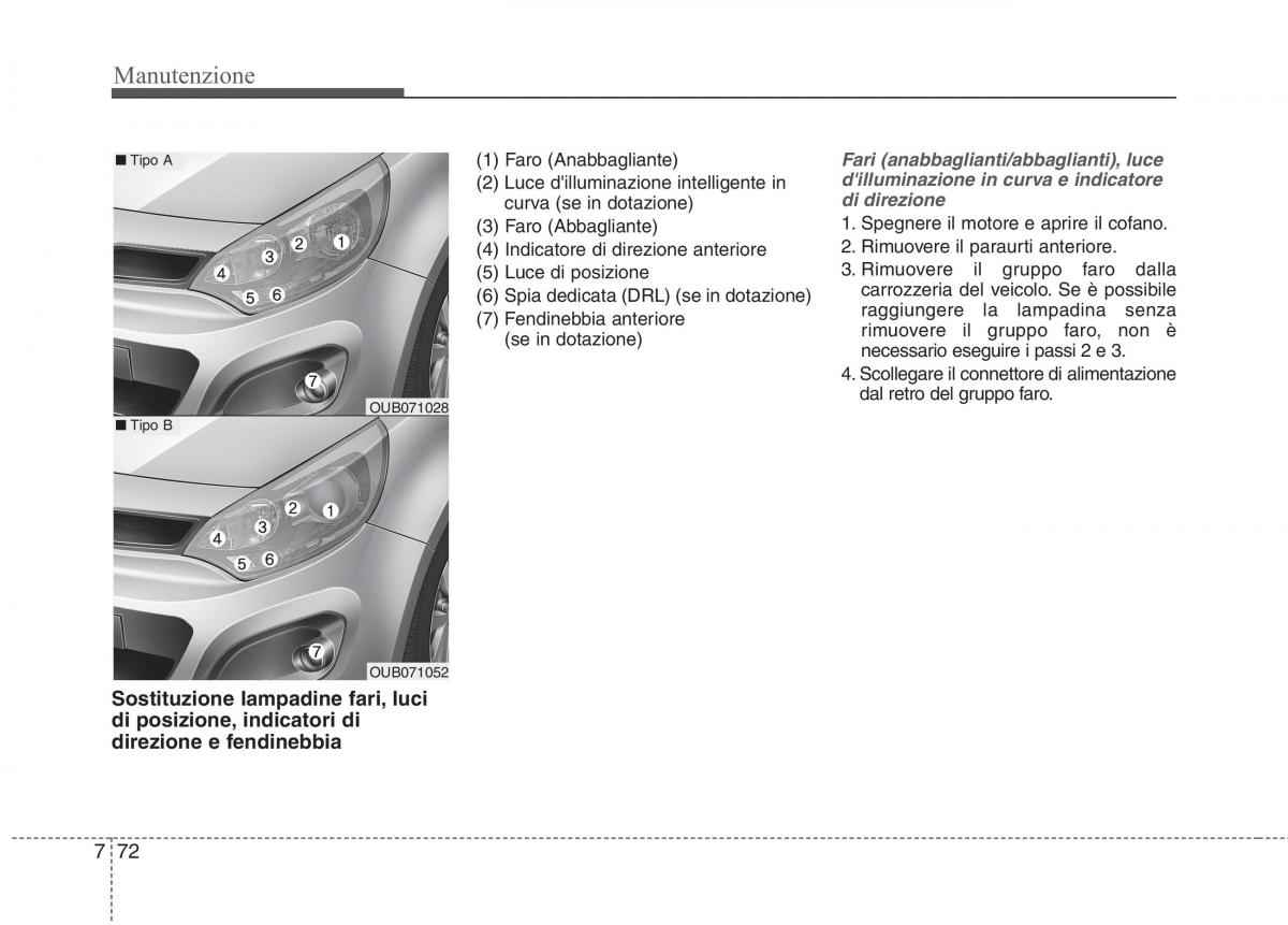 KIA Rio Pride UB manuale del proprietario / page 439