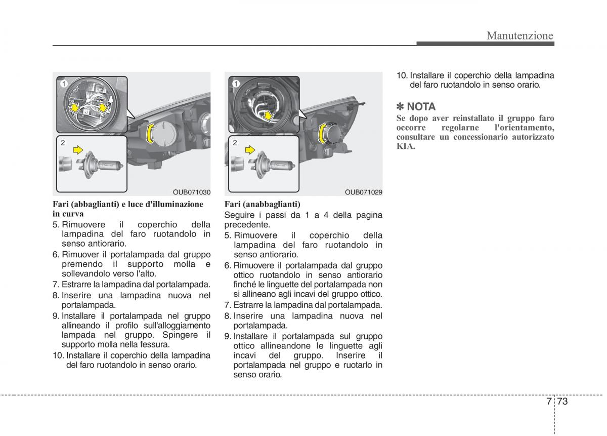 KIA Rio Pride UB manuale del proprietario / page 440