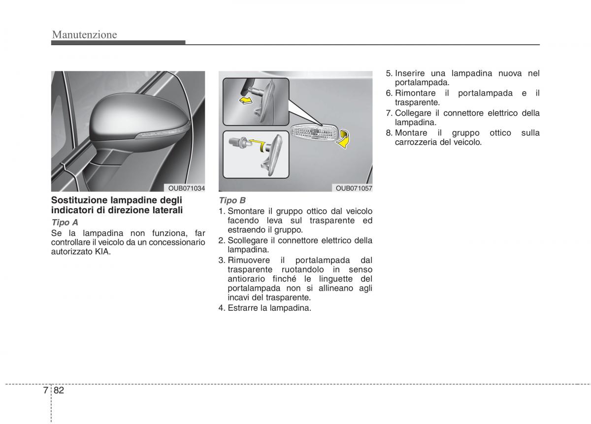 KIA Rio Pride UB manuale del proprietario / page 449