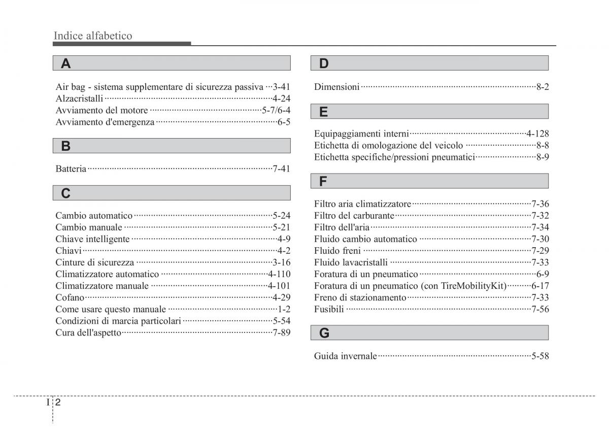 KIA Rio Pride UB manuale del proprietario / page 478