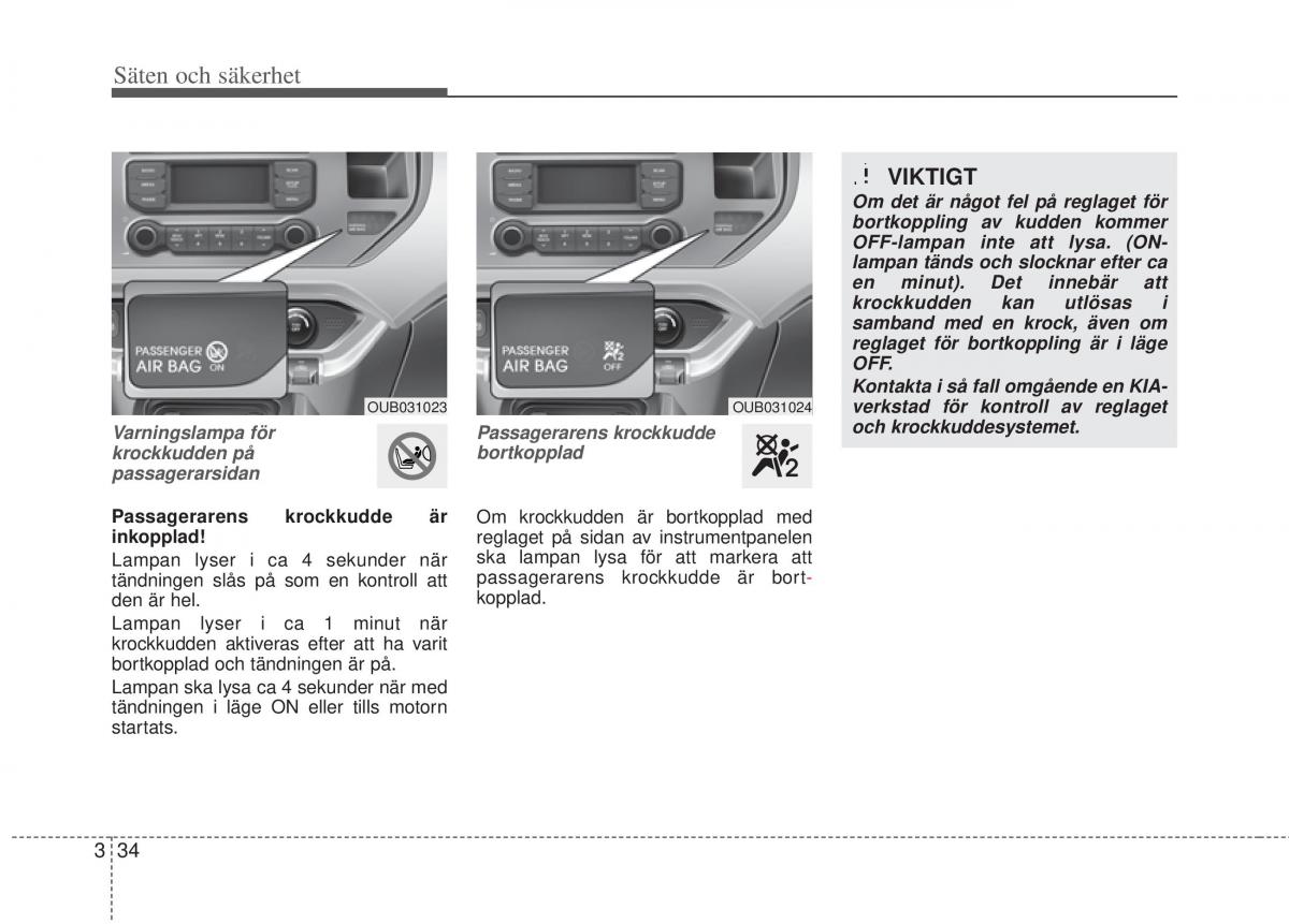 KIA Rio Pride UB instruktionsbok / page 57