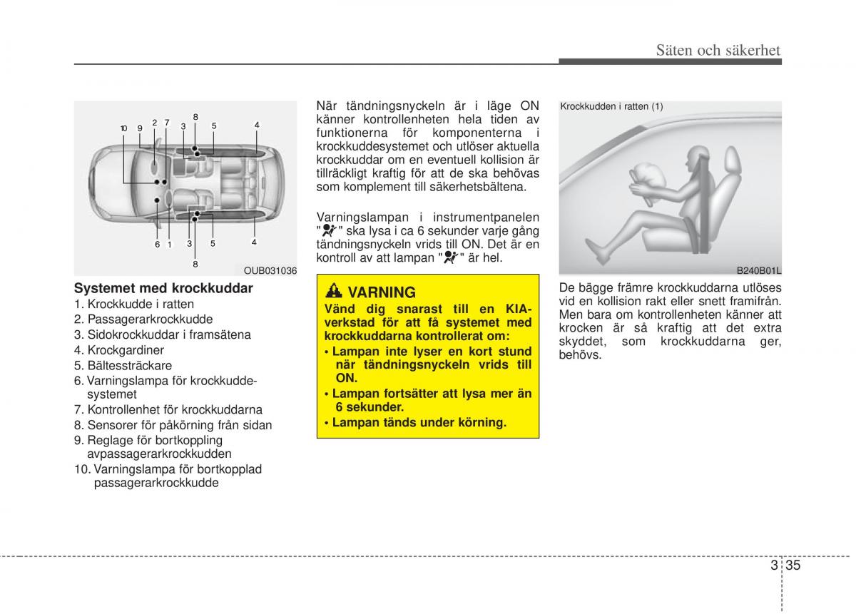 KIA Rio Pride UB instruktionsbok / page 58