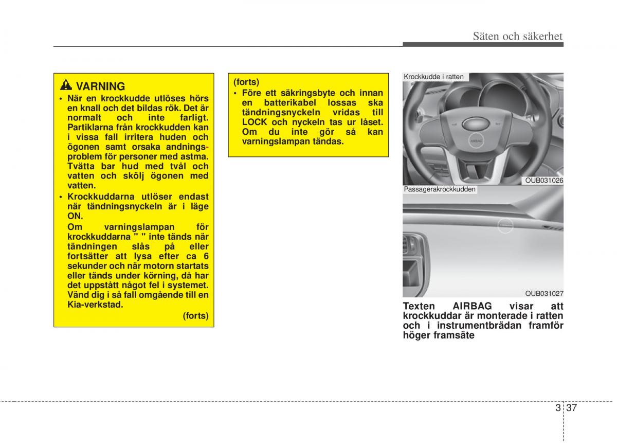 KIA Rio Pride UB instruktionsbok / page 60