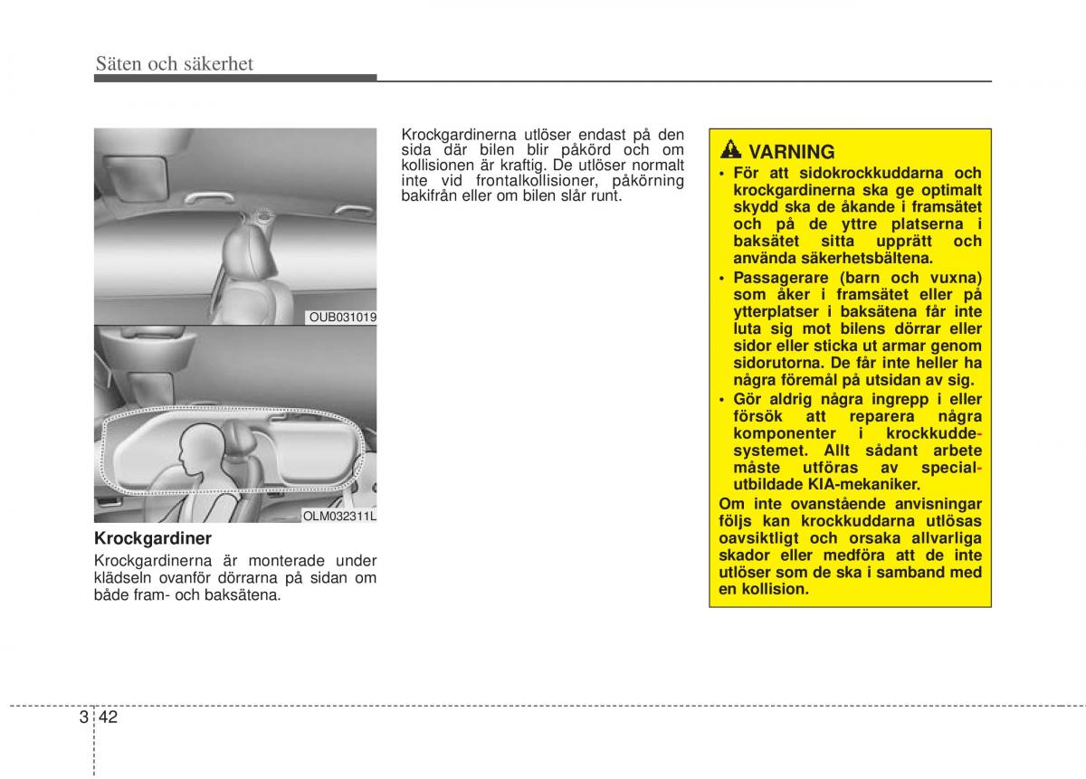 KIA Rio Pride UB instruktionsbok / page 65