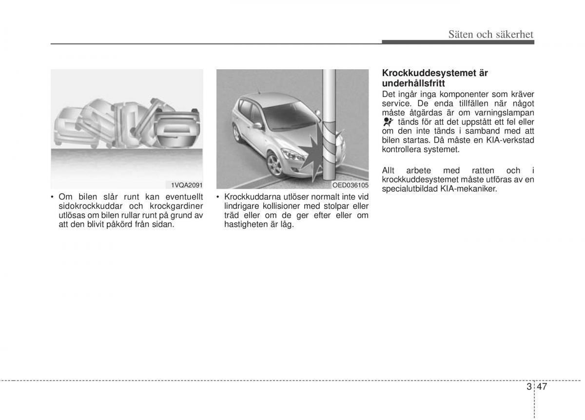 KIA Rio Pride UB instruktionsbok / page 70