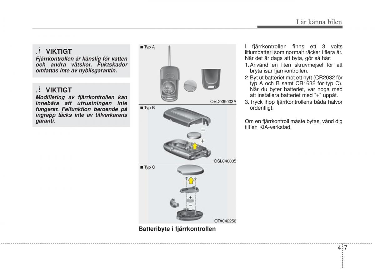 KIA Rio Pride UB instruktionsbok / page 79