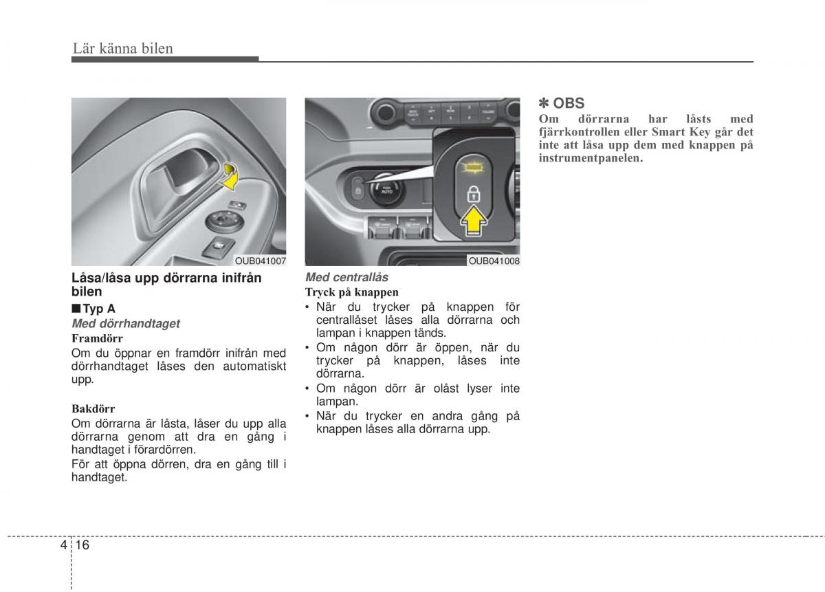 KIA Rio Pride UB instruktionsbok / page 88