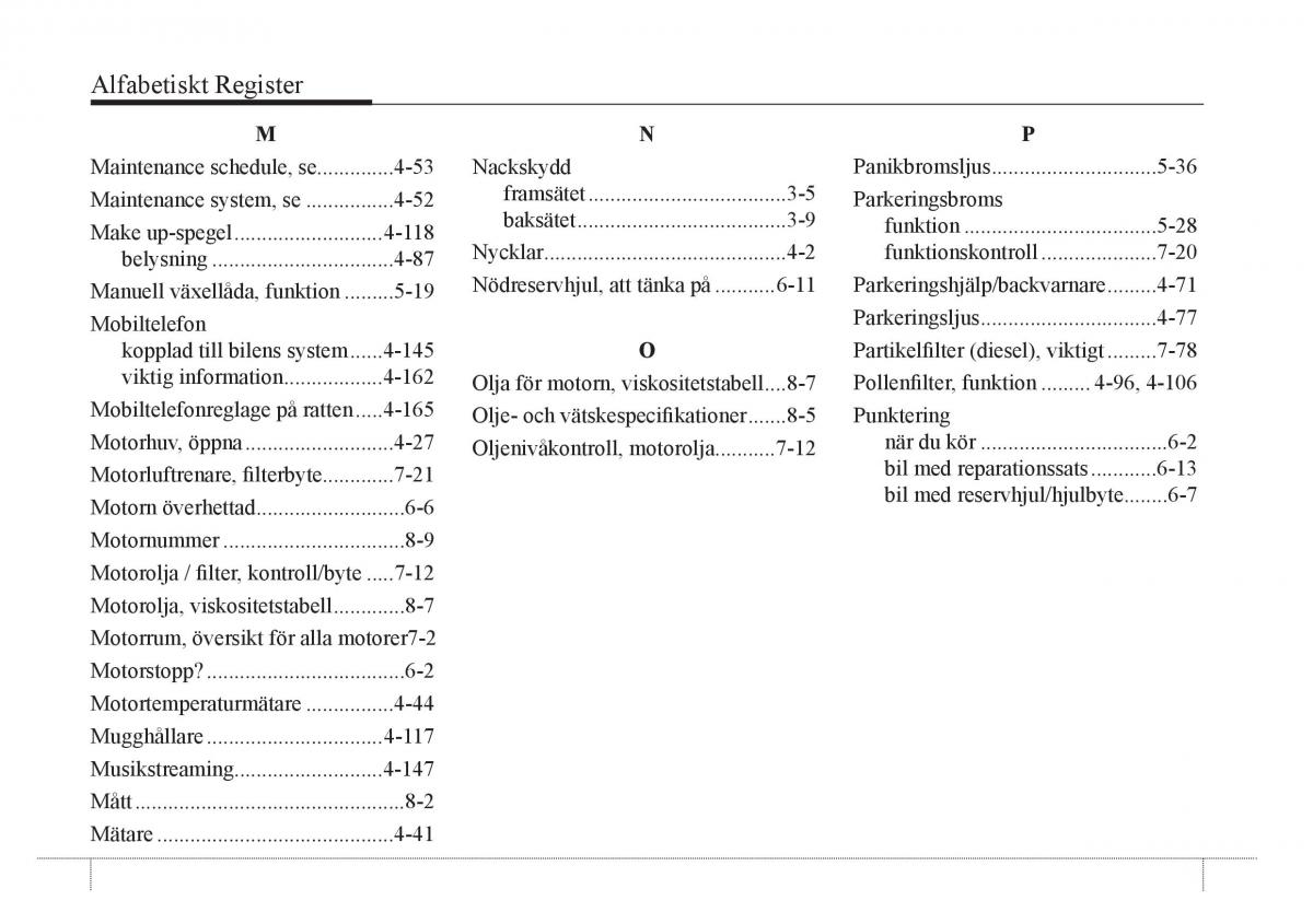 KIA Rio Pride UB instruktionsbok / page 9