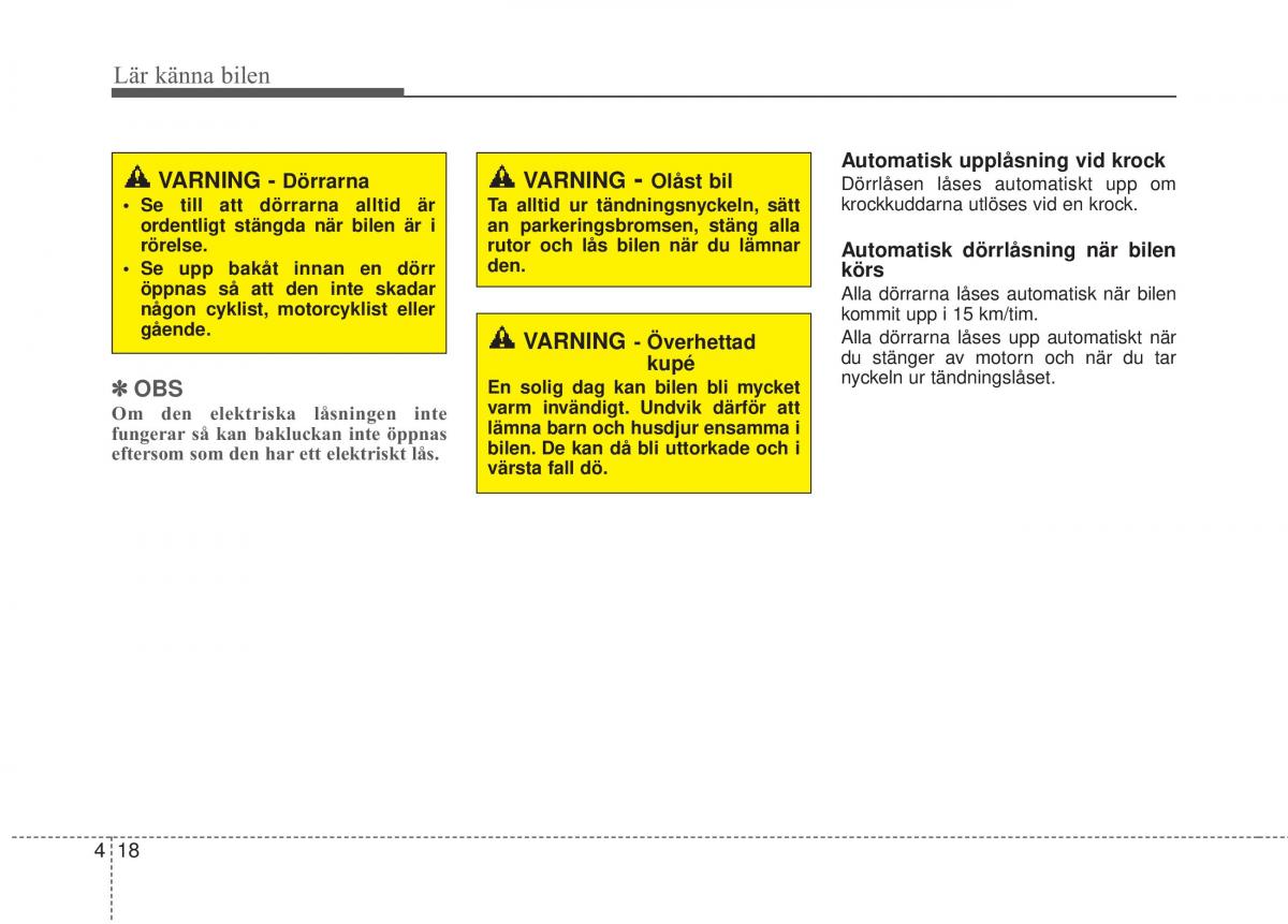 KIA Rio Pride UB instruktionsbok / page 90