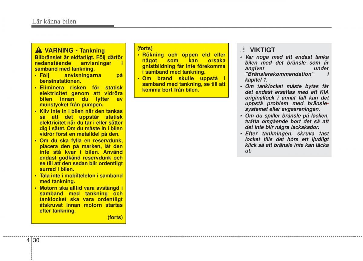 KIA Rio Pride UB instruktionsbok / page 102