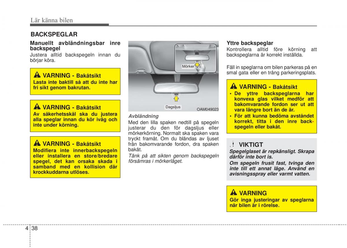 KIA Rio Pride UB instruktionsbok / page 110