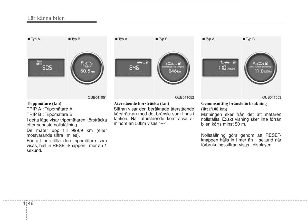 KIA Rio Pride UB instruktionsbok / page 118