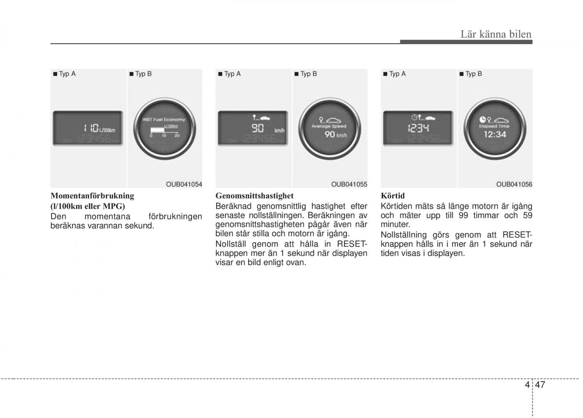 KIA Rio Pride UB instruktionsbok / page 119