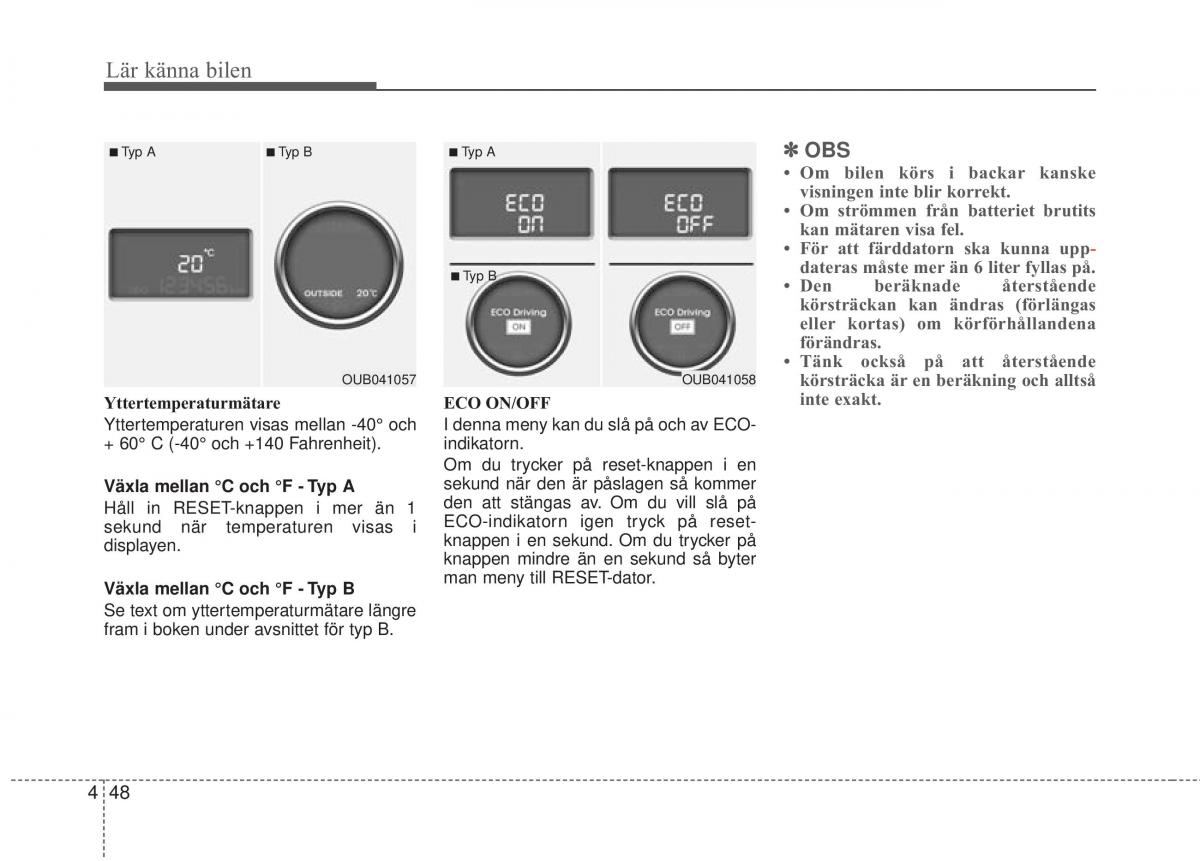 KIA Rio Pride UB instruktionsbok / page 120