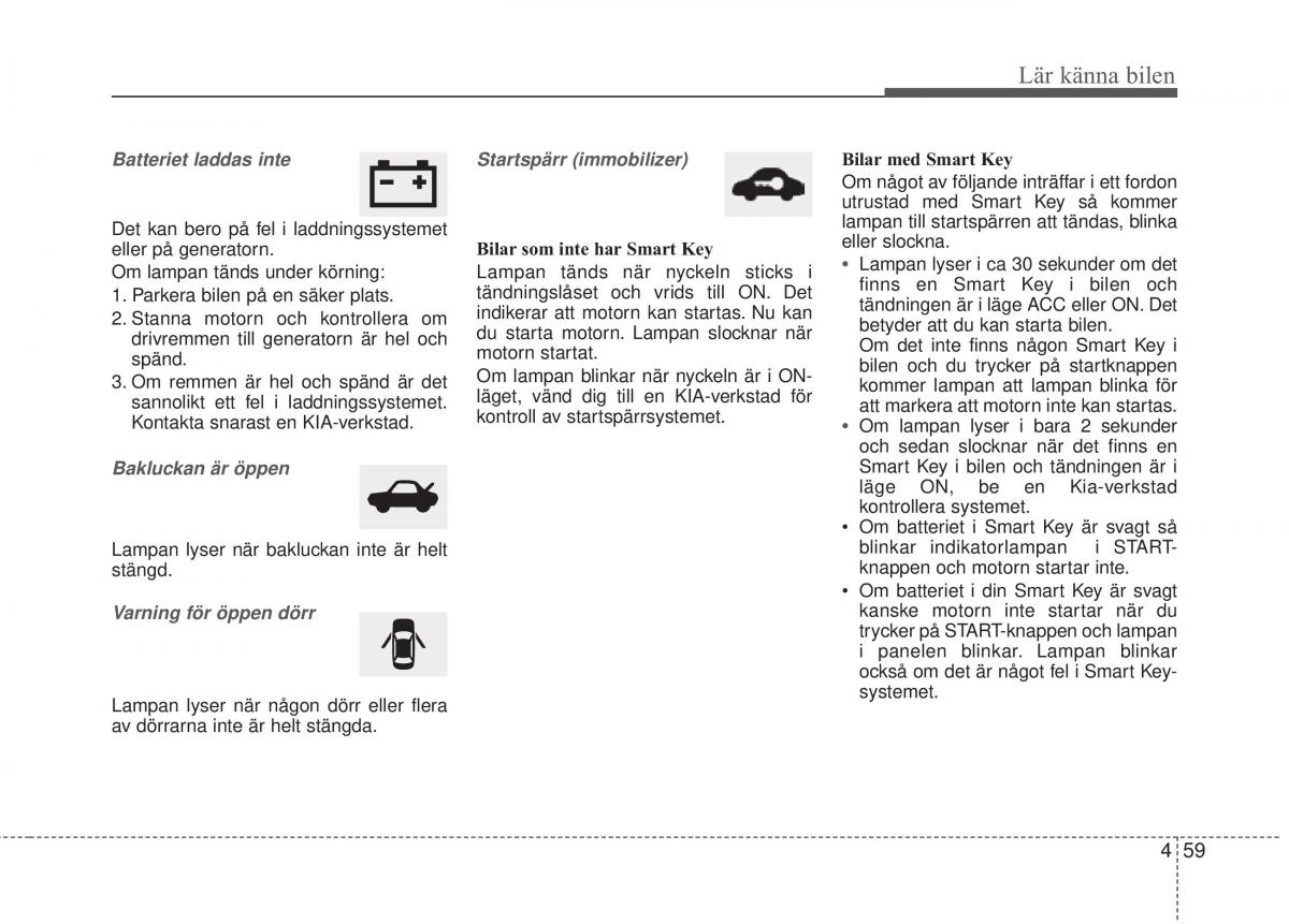 KIA Rio Pride UB instruktionsbok / page 131