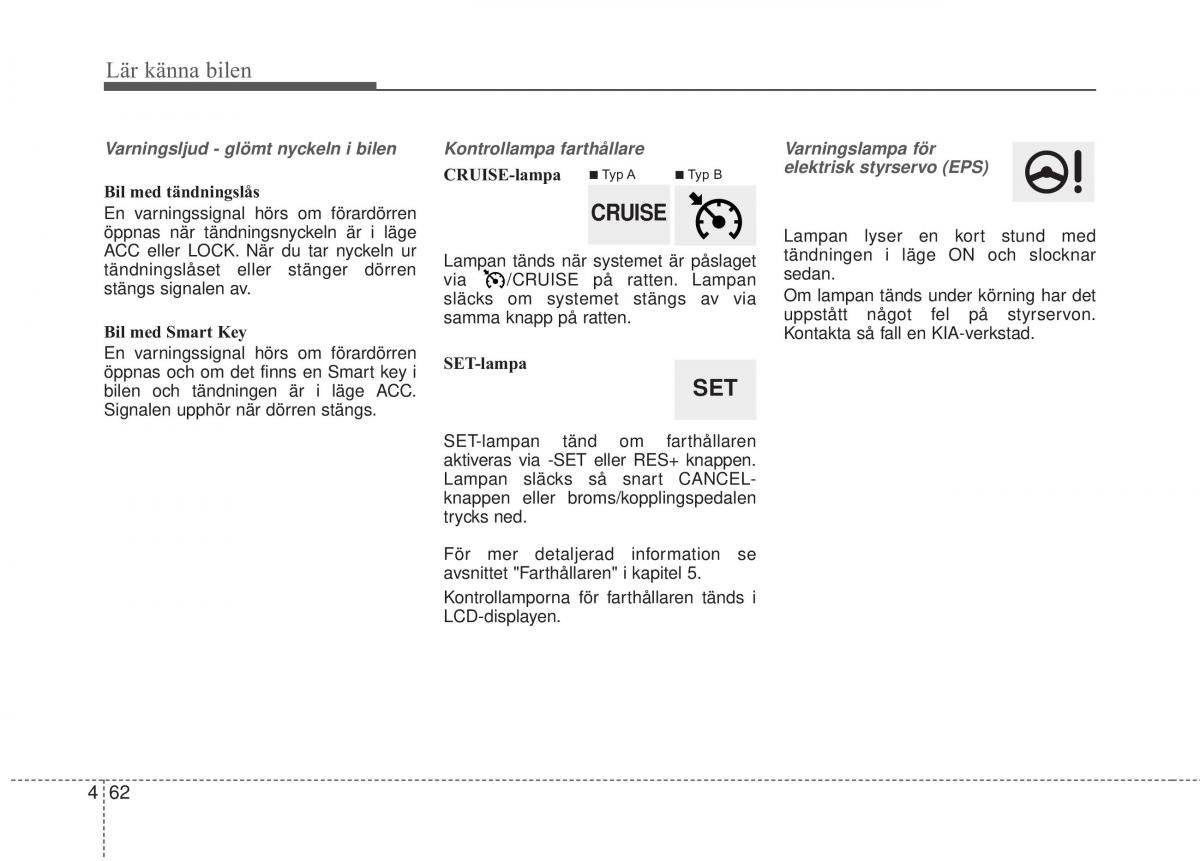 KIA Rio Pride UB instruktionsbok / page 134