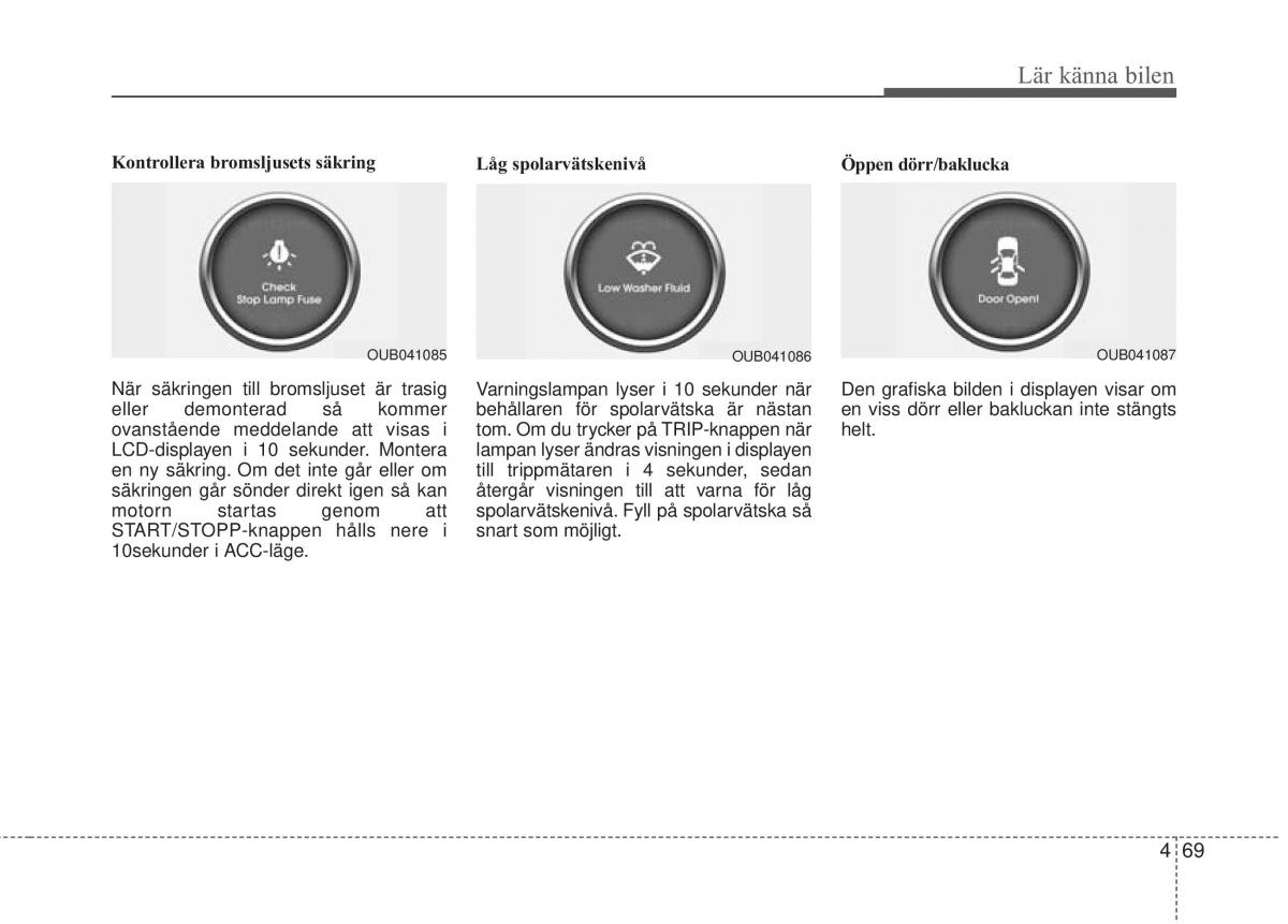 KIA Rio Pride UB instruktionsbok / page 141