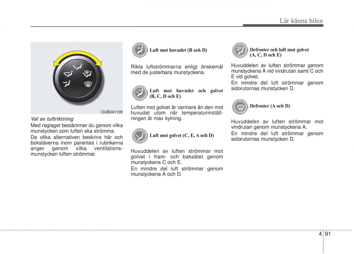 KIA Rio Pride UB instruktionsbok / page 163