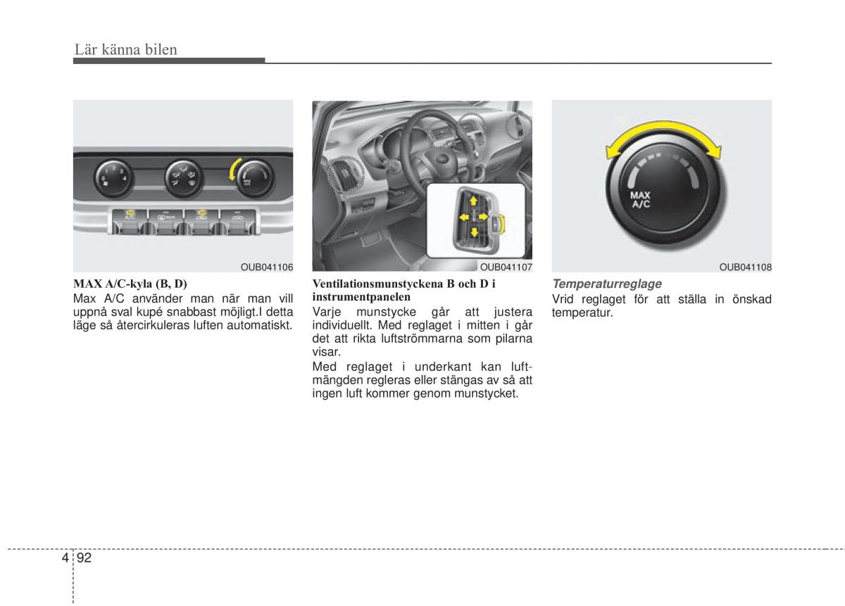 KIA Rio Pride UB instruktionsbok / page 164