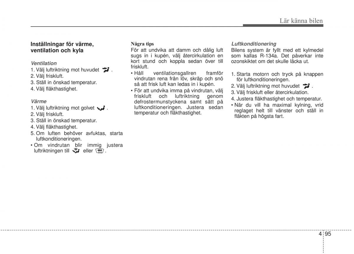 KIA Rio Pride UB instruktionsbok / page 167