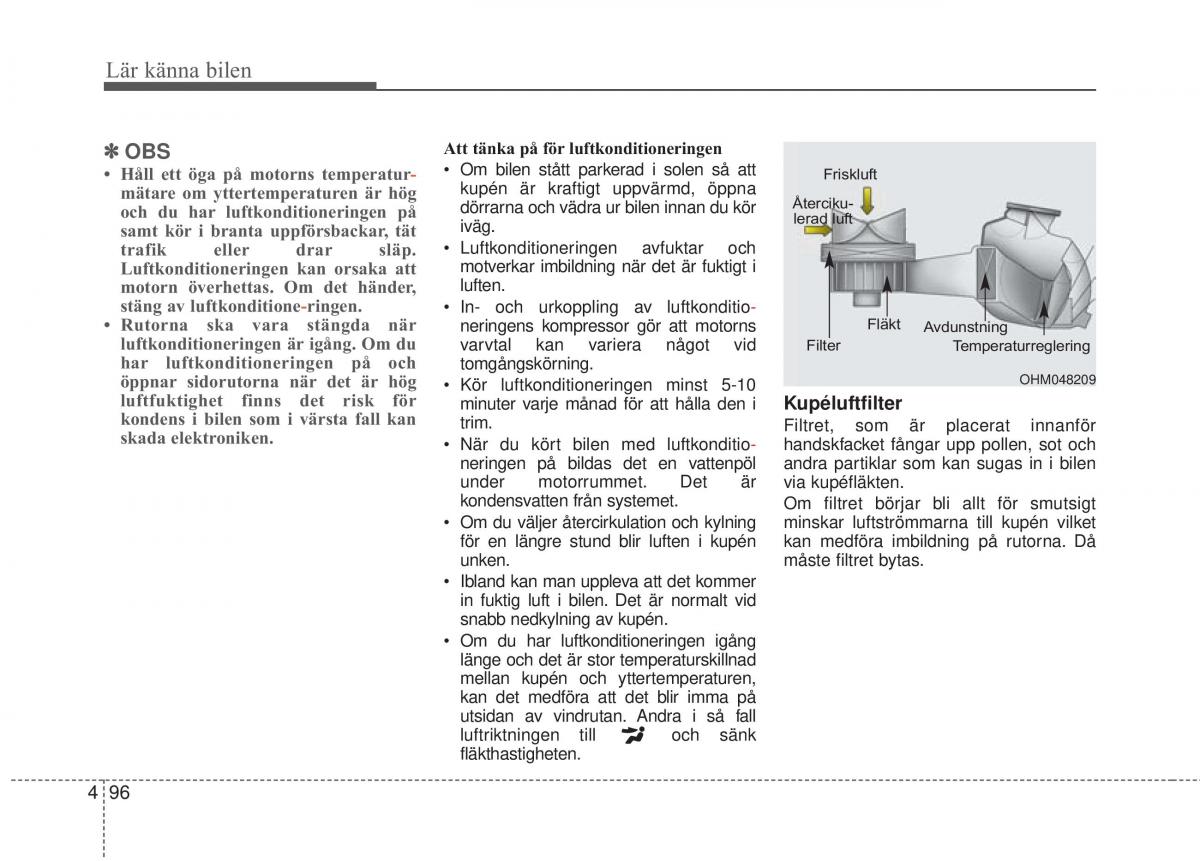 KIA Rio Pride UB instruktionsbok / page 168