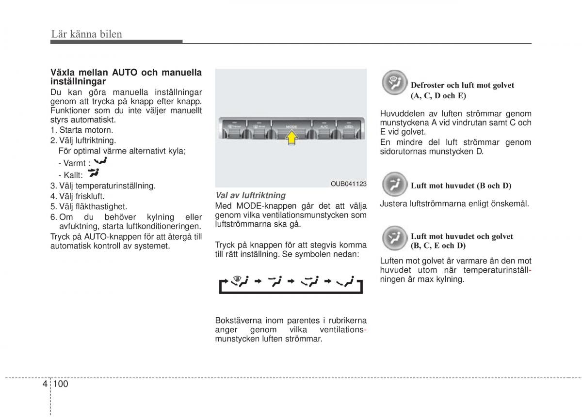 KIA Rio Pride UB instruktionsbok / page 172