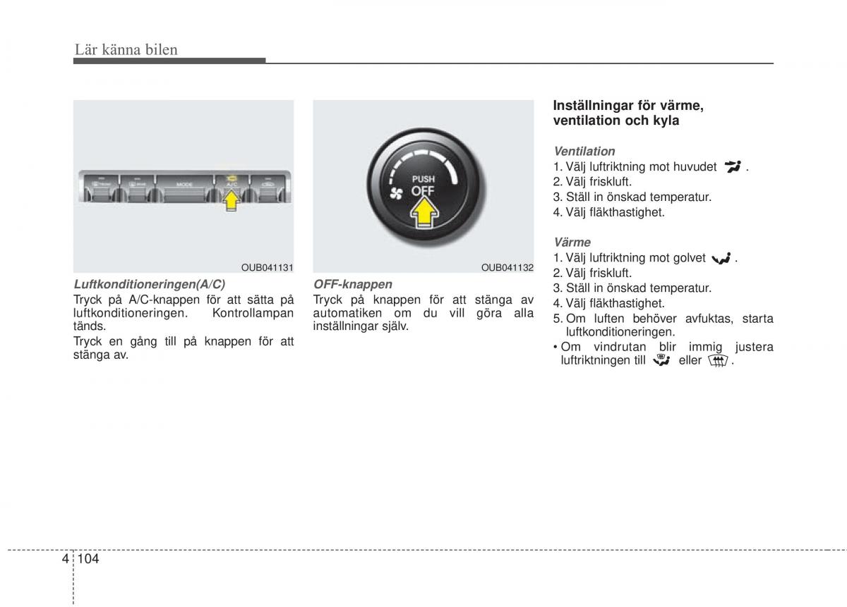 KIA Rio Pride UB instruktionsbok / page 176