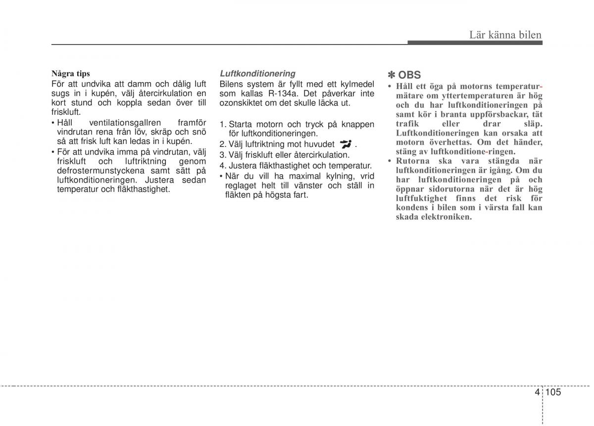 KIA Rio Pride UB instruktionsbok / page 177